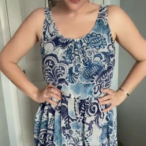 Blue Floral Dress